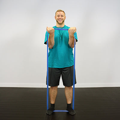 CanDo Band Exercise Loop - 30" Long - blue - heavy — for Resistance Training and Rehabilitation