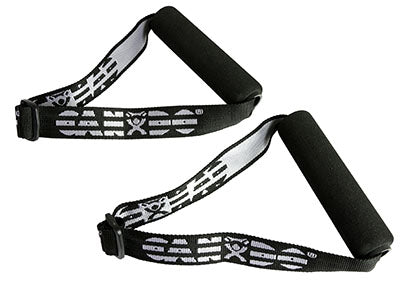 CanDo Exercise Band - Accessory - Foam Padded Adjustable Webbing Handle - Pair — for Resistance Training and Rehabilitation