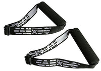 CanDo Exercise Band - Accessory - Foam Padded Adjustable Webbing Handle - Pair — for Resistance Training and Rehabilitation
