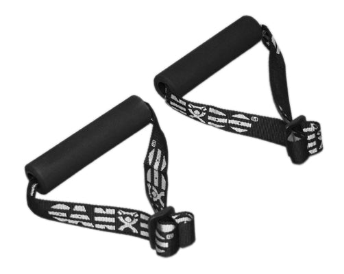 CanDo Exercise Band - Accessory - Foam Padded Adjustable Webbing Handle - 25 Pairs — for Resistance Training and Rehabilitation