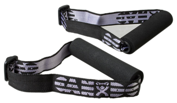 CanDo Exercise Band - Accessory - Foam Padded Adjustable Webbing Handle - 25 Pairs — for Resistance Training and Rehabilitation