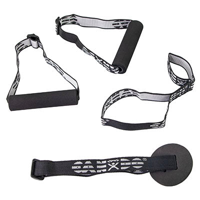 CanDo Exercise Band - Accessory - Kit, 1 each: loop stirrup, door disc, handle (pair) — for Resistance Training and Rehabilitation