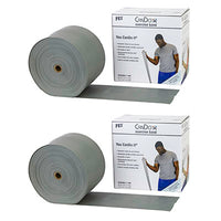 CanDo Low Powder Exercise Band - Twin-Pak - 100 yard (2 x 50 yard rolls) - Yellow - x-light — for Resistance Training and Rehabilitation