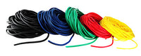 CanDo Low Powder Exercise Tubing - 100' dispenser rolls, 5-piece set (1 each: yellow, red, green, blue, black) — for Resistance Training and Rehabilitation