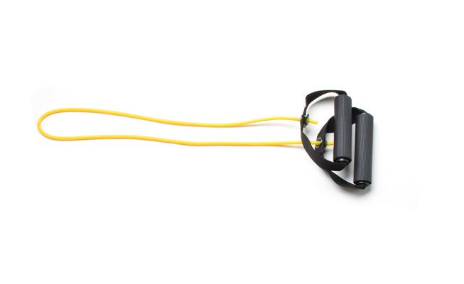 CanDo Tubing with Handles Exerciser - 36" - Yellow - x-light — for Resistance Tubing in Clinical and Institutional Care