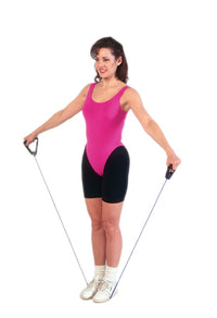 CanDo Tubing with Handles Exerciser - 48" - Blue - heavy — for Resistance Tubing in Clinical and Institutional Care