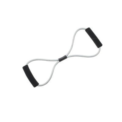 CanDo Tubing BowTie Exerciser - 22" - Silver - xx-heavy — for Resistance Tubing in Clinical and Institutional Care
