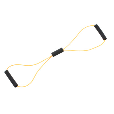 CanDo Tubing BowTie Exerciser - 30" - Yellow - x-light — for Resistance Tubing in Clinical and Institutional Care