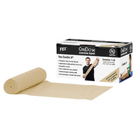CanDo Latex Free Exercise Band - 6 yard roll - Tan - xx-light — for Resistance Training and Rehabilitation