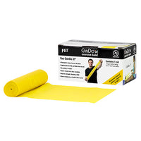 CanDo Latex Free Exercise Band - 6 yard roll - Yellow - x-light — for Resistance Training and Rehabilitation