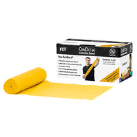 CanDo Latex Free Exercise Band - 6 yard roll - Yellow - x-light — for Resistance Training and Rehabilitation