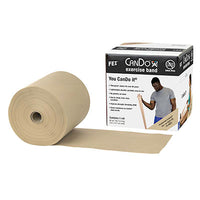 CanDo Latex Free Exercise Band - 6 yard roll - Tan - xx-light — for Resistance Training and Rehabilitation