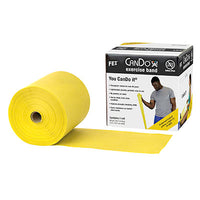 CanDo Latex Free Exercise Band - 6 yard roll - Yellow - x-light — for Resistance Training and Rehabilitation