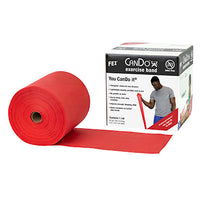 CanDo Latex Free Exercise Band - 6 yard roll - Yellow - x-light — for Resistance Training and Rehabilitation