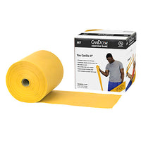 CanDo Latex Free Exercise Band - 6 yard roll - Yellow - x-light — for Resistance Training and Rehabilitation