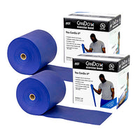 CanDo Latex Free Exercise Band - 100 yard (2 x 50 yard rolls) - Yellow - x-light — for Resistance Training and Rehabilitation