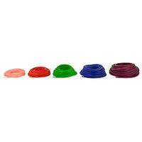 REP Tubing Latex Free Exercise Tubing, 100', Set of 5 (Peach through Plum) — for Resistance Training and Rehabilitation