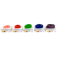REP Tubing Latex Free Exercise Tubing, 25', Set of 5 (Peach through Plum) — for Resistance Training and Rehabilitation