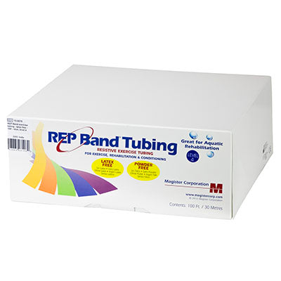 REP Tubing Latex Free Exercise Tubing, 100', Blue (Level 4) — for Resistance Training and Rehabilitation