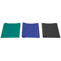 CanDo Latex-Free Exercise Band - PEP Pack - Moderate (Green, Blue, Black) — for Resistance Training and Rehabilitation