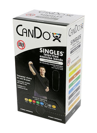 CanDo Latex Free Exercise Band - 5' length - Yellow - x-light — for Resistance Training and Rehabilitation