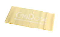 CanDo Latex Free Exercise Band - 5' length - Tan - xx-light — for Resistance Training and Rehabilitation