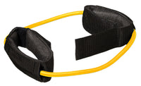 CanDo Exercise Tubing with Cuff Exerciser - 35" - Yellow - X-light — for Resistance Training and Rehabilitation