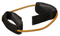 CanDo Exercise Tubing with Cuff Exerciser - 35" - Yellow - X-light — for Resistance Training and Rehabilitation