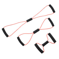 CanDo Tubing BowTie Exerciser - 3-piece set (14", 22", 30") — for Resistance Tubing in Clinical and Institutional Care