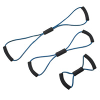 CanDo Tubing BowTie Exerciser - 3-piece set (14", 22", 30") — for Resistance Tubing in Clinical and Institutional Care