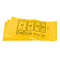 CanDo AccuForce Exercise Band - 4' exerciser - Yellow - x-light — for Resistance Training and Rehabilitation