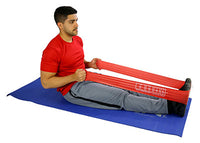 CanDo AccuForce Exercise Band - 6 yard rolls, 5-piece set (1 each: yellow, red, green, blue, black) — for Resistance Training and Rehabilitation