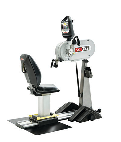 Life Fitness SciFit PRO1 Upper Body Exerciser, Adjustable Tilt Head and Cranks, Wheelchair Platform, Standard Seat — for Treatment and Examination Rooms