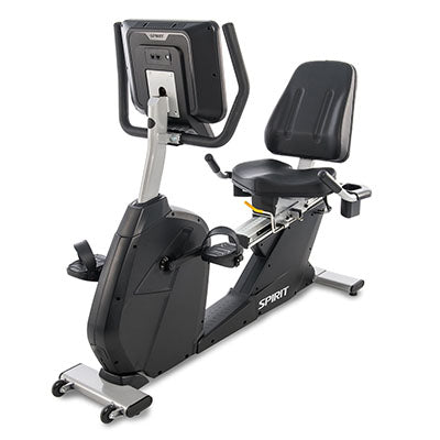 Spirit CR800ENT Recumbent Bike, 57" x 30" x 51" — for Fitness Equipment in Clinical and Institutional Care