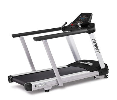 Spirit CT800 Treadmill with Medical Handrails, 84" x 35" x 57" — for Gait Training and Conditioning