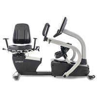 Spirit CRS800S Recumbent Stepper, 73" x 23" x 34" — for Fitness Equipment in Clinical and Institutional Care