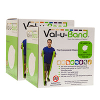 Val-u-Band Resistance Bands, Dispenser Roll, 100 Yds. (2 x 50 Yds.), Lime-Level 3/7, Latex-Free — for Resistance Training and Rehabilitation