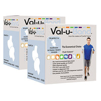 Val-u-Band Resistance Bands, Dispenser Roll, 100 Yds. (2 x 50 Yds.), Mushroom-Level 6/7, Contains Latex — for Resistance Training and Rehabilitation