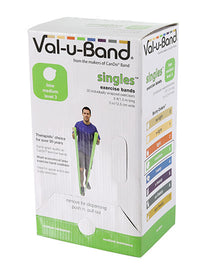 Val-u-Band Resistance Bands, Pre-Cut Strip, 5', Lime-Level 3/7, Contains Latex — for Resistance Training and Rehabilitation