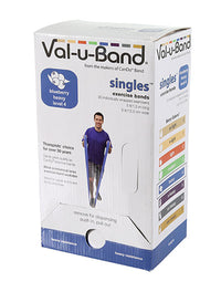 Val-u-Band Resistance Bands, Pre-Cut Strip, 5', Blueberry-Level 4/7, Contains Latex — for Resistance Training and Rehabilitation