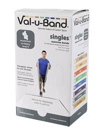 Val-u-Band Resistance Bands, Pre-Cut Strip, 5', Mushroom-Level 6/7, Contains Latex — for Resistance Training and Rehabilitation