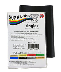 Sup-R Band Latex Free Exercise Band - 5 foot Singles, Red - light — for Resistance Training and Rehabilitation