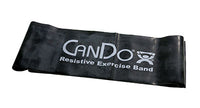 CanDo Low Powder Exercise Band - 5' length - Yellow - x-light — for Resistance Training and Rehabilitation