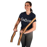 CanDo Multi-Grip Exerciser Plus, 6 Foot Exerciser, 9 Loops, Tan (XX-Light) — for Resistance Training and Rehabilitation