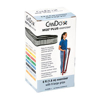 CanDo Multi-Grip Exerciser Plus, 6 Foot Exerciser, 9 Loops, Blue (Heavy) — for Resistance Training and Rehabilitation