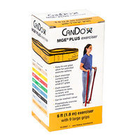 CanDo Multi-Grip Exerciser Plus, 6 Foot Exerciser, 9 Loops, Blue (Heavy) — for Resistance Training and Rehabilitation