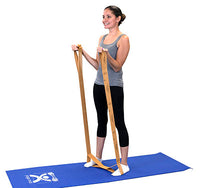 CanDo Multi-Grip Exerciser, 6 Foot Exerciser, XX-Light, Tan — for Resistance Training and Rehabilitation