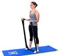 CanDo Multi-Grip Exerciser, 6 Foot Exerciser, X-Heavy, Black — for Resistance Training and Rehabilitation