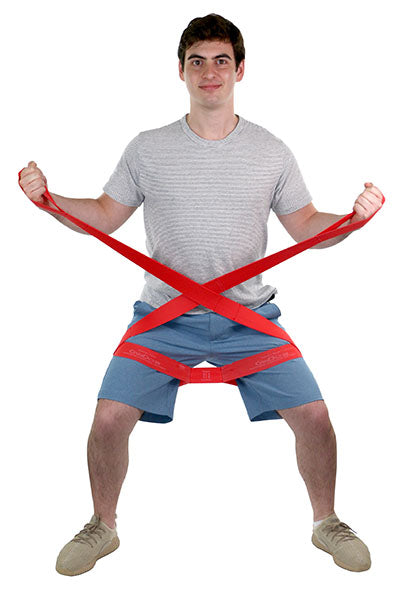 CanDo Multi-Grip Exerciser 30 Yard Roll, Light, Red — for Resistance Training and Rehabilitation