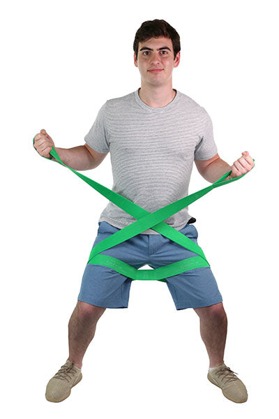 CanDo Multi-Grip Exerciser 30 Yard Roll, Medium, Green — for Resistance Training and Rehabilitation